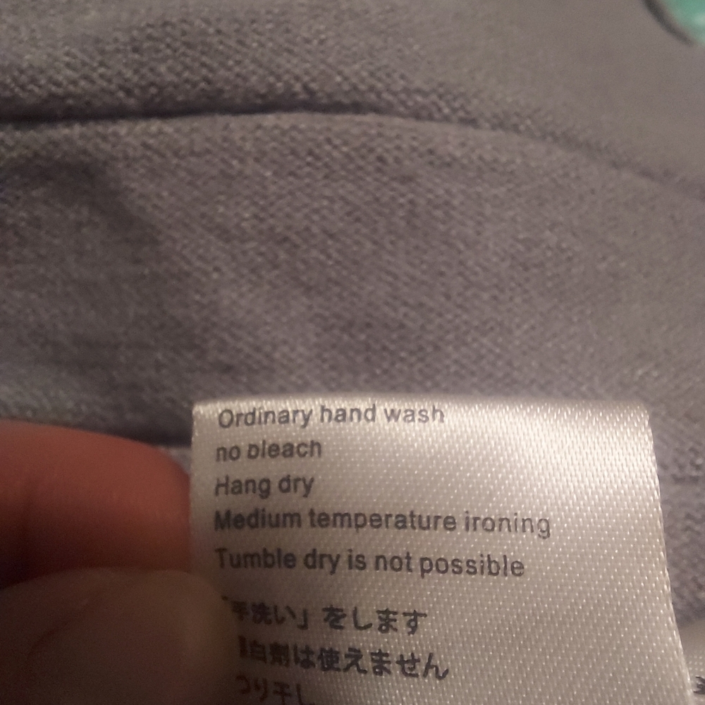 Pale blue woolen knitwear pleated skirt suit - Picture 6 of 6